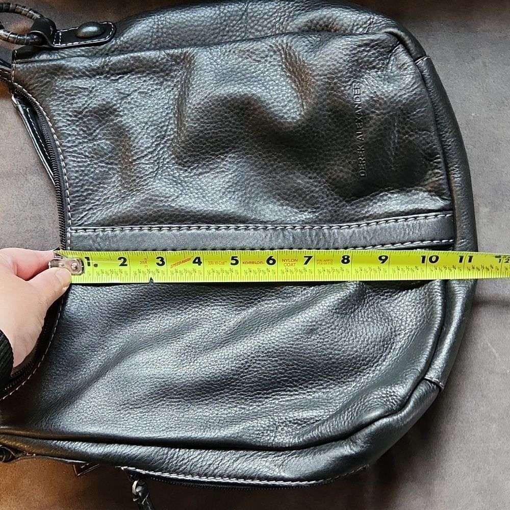 Derek alexander purse black bag shoulder bag excellent condition leather spaciou - Picture 9 of 12